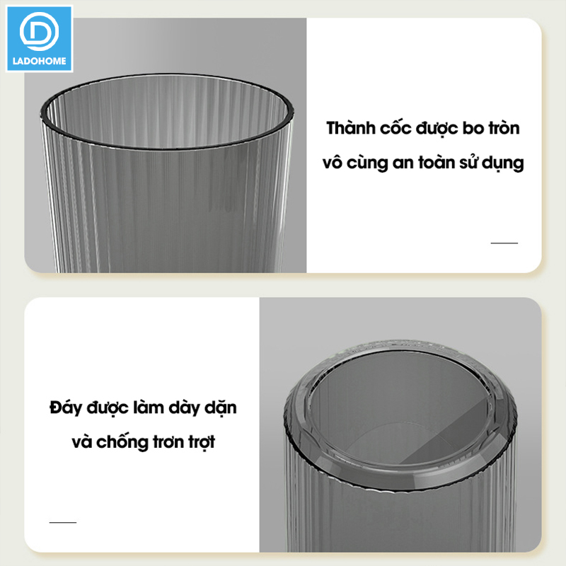 Cốc nước súc miệng, cốc đánh răng, ly uống nước A01 nhựa PET trong suốt