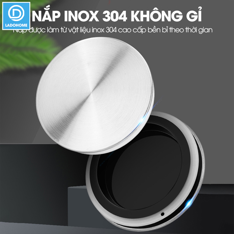 Hủ đựng trà thủy tinh, hủ đựng ngủ cốc nhà bếp, đồ ăn nhẹ snack, hủ gia vị có nắp bằng INOX cao cấp MFG-006