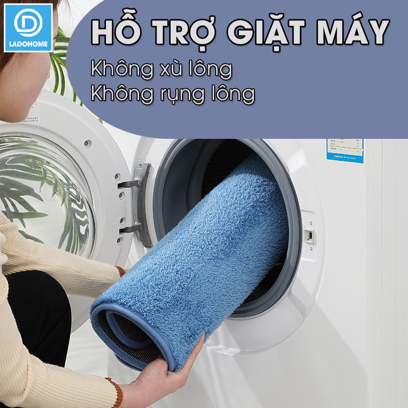 COMBO 3 Thảm chùi chân lâu chân lông cashmere nhân tạo