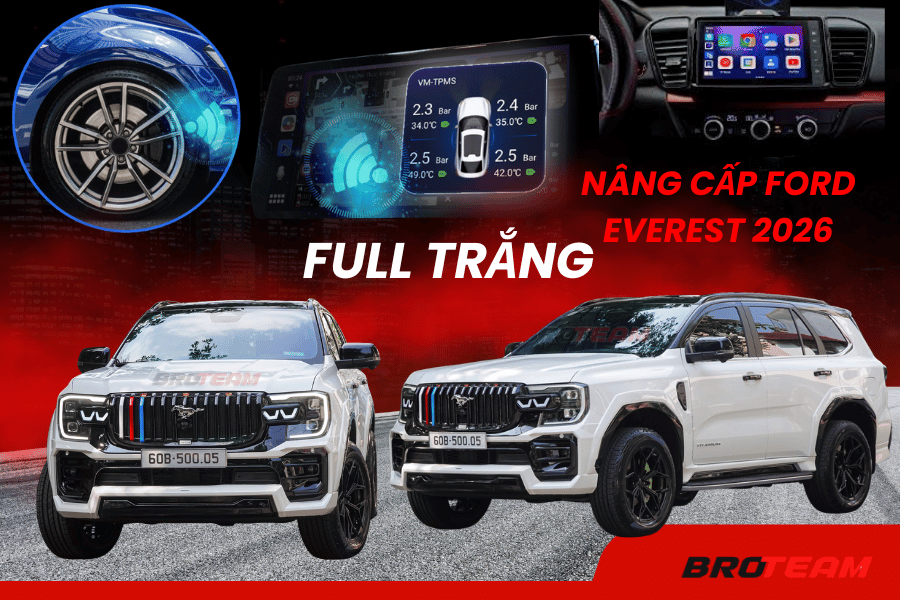 Nâng Cấp Ford Everest 2026 Màu Trắng Đẹp Và Đẳng Cấp Nhất