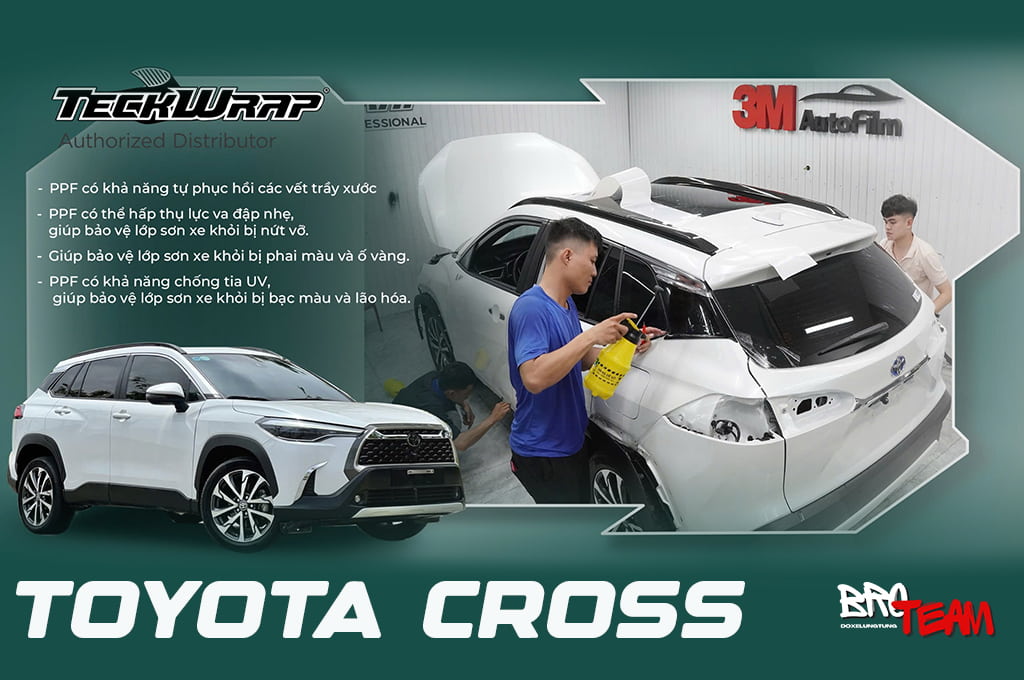 Dán PPF Teckwrap S75 Cho Xe Toyota Cross - Bảo Vệ Sơn Xe Luôn Bền Đẹp