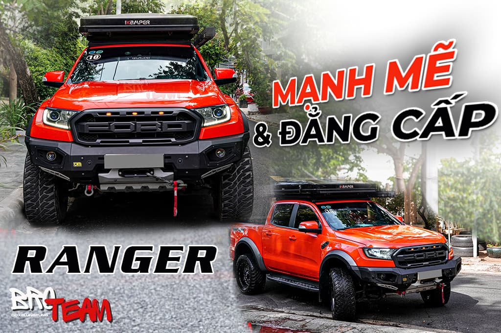 Đồ chơi xe bán tải Ford Ranger full option bảo vệ toàn diện nhất