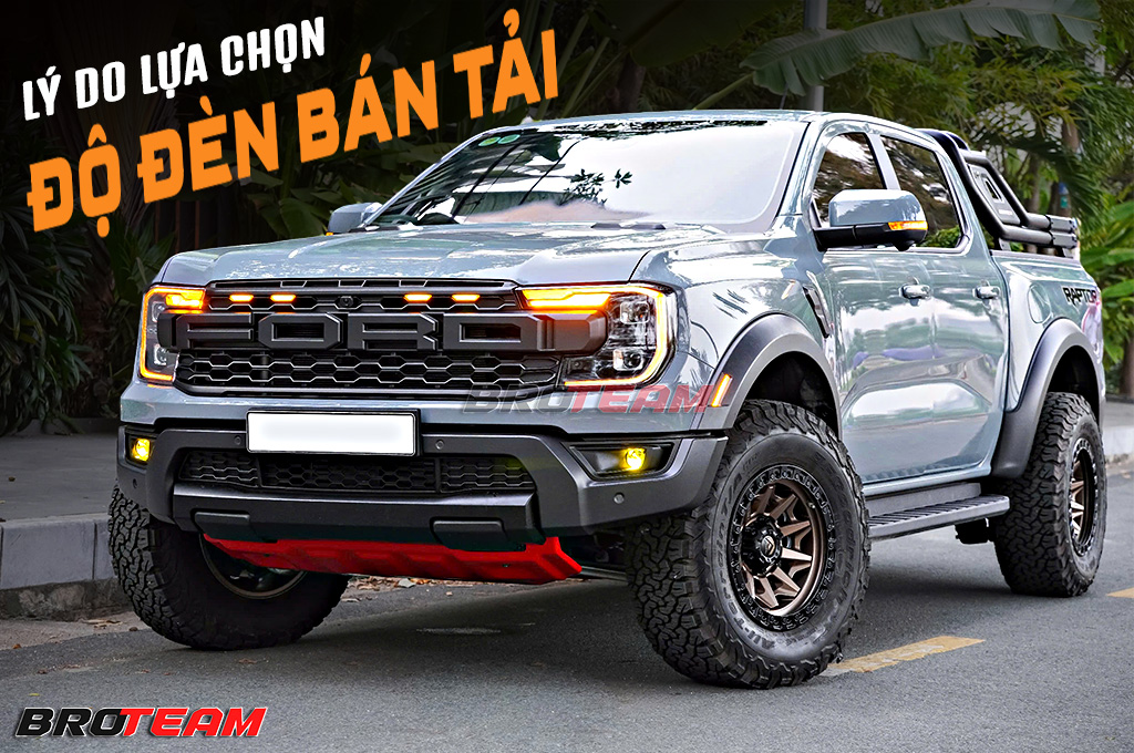 Độ đèn bán tải – Giải pháp tăng sáng an toàn, không lo đăng kiểm