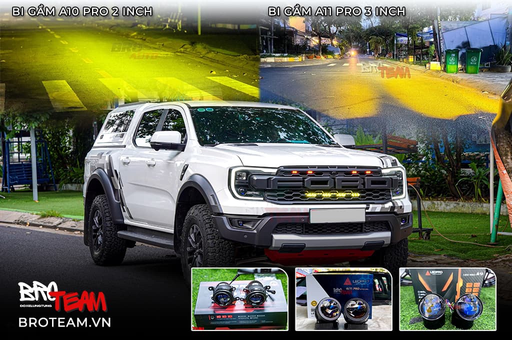 Độ đèn bi gầm ô tô: Top 3 dòng đèn bi gầm ô tô lắp nhiều nhất tại BRO TEAM