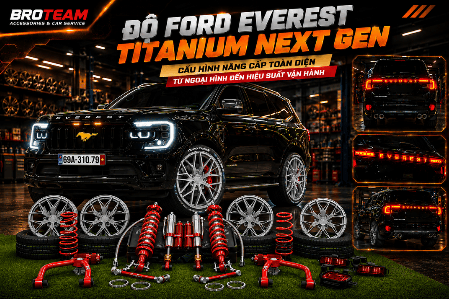 Độ Ford Everest Titanium Next Gen – Cấu Hình Nâng Cấp Toàn Diện Từ Ngoại Hình Đến Hiệu Suất Vận Hành