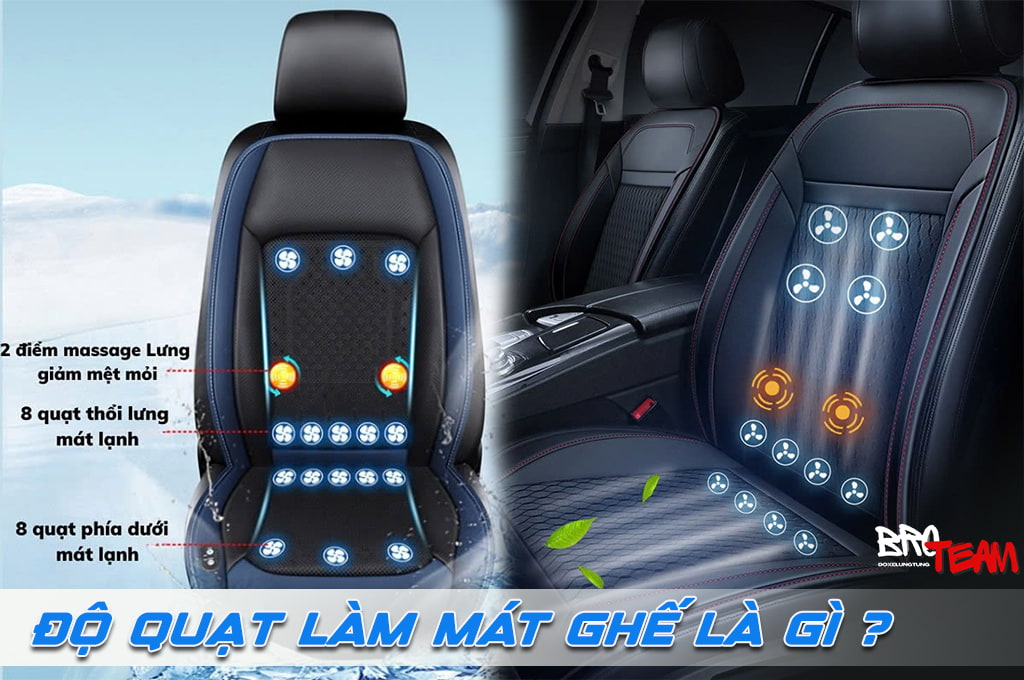 Độ quạt làm mát ghế ô tô - Ghế xe mát mẻ suốt hành trình