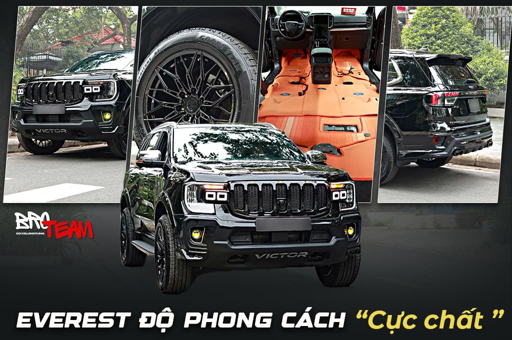 Everest 2025 độ phong cách JEEP cực chất tại BRO TEAM