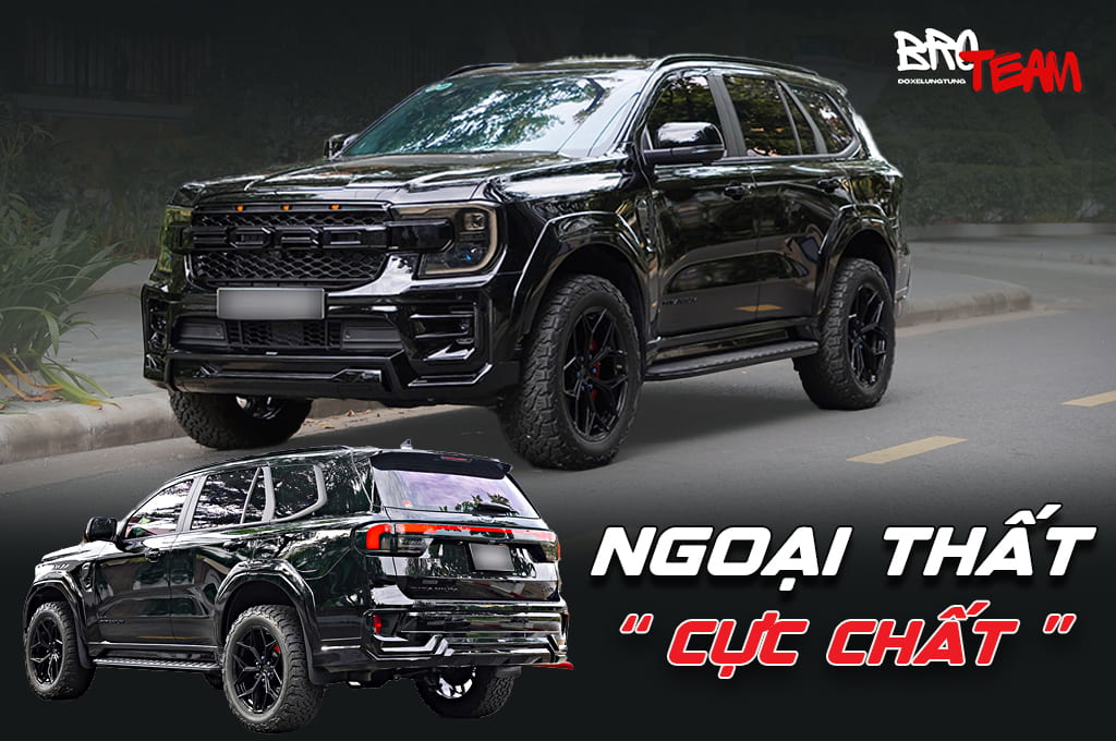 Everest độ ngoại thất đẹp với full combo nâng cấp bodykit, mâm và đèn cao cấp