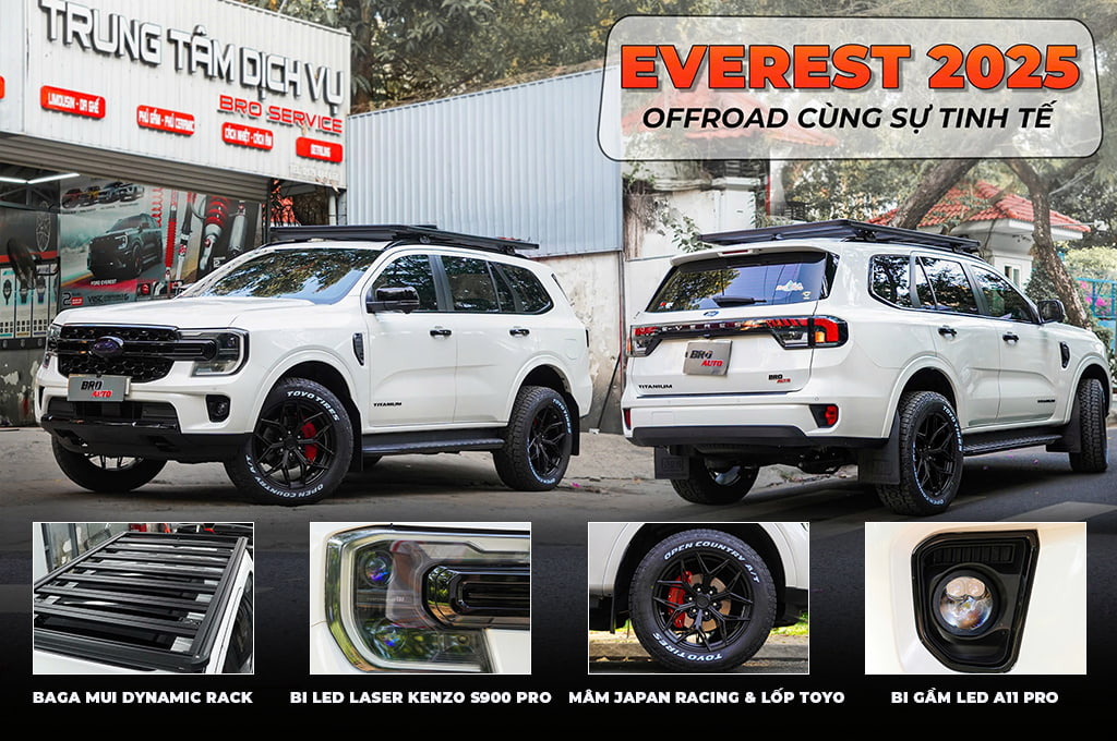 Ford Everest 2025 Độ Offroad : Mạnh Mẽ Đậm Chất Riêng Từ Chi Tiết Nhỏ Nhất