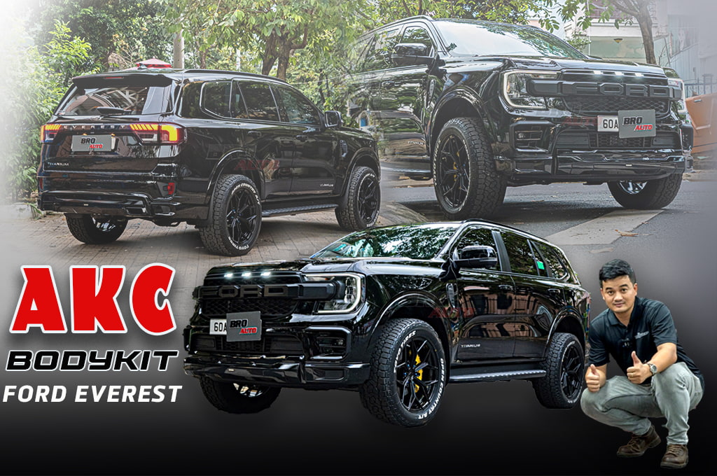 Ford Everest Độ Bodykit AKC Bản V1 Kèm Mâm Lốp Độc Đáo Và Bền Bỉ