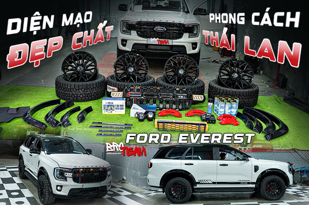 Ford Everest độ đẹp 2025 - Phụ Kiện Độc Đáo Và Tiện Ích Công Nghệ