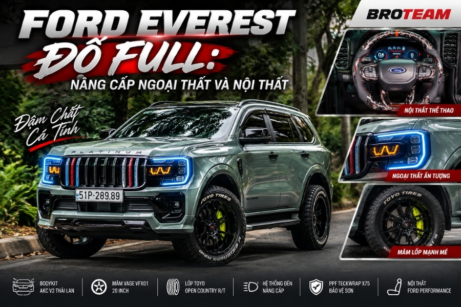 Ford Everest Độ Full: Nâng Cấp Ngoại Thất Và Nội Thất