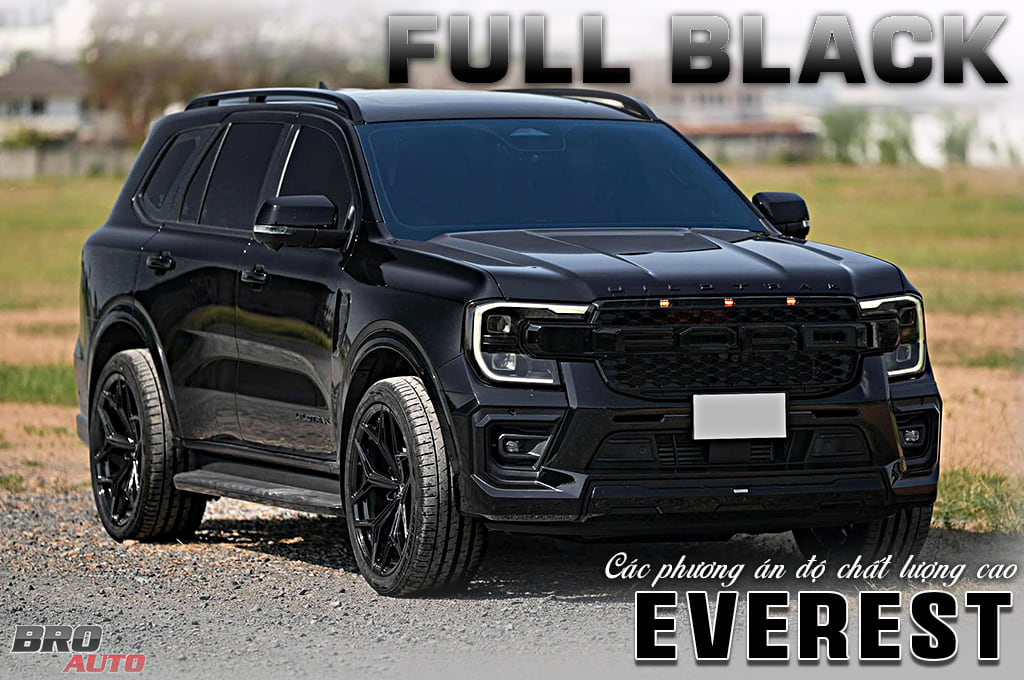 Ford Everest nâng cấp Full Black – Gói độ đẳng cấp, mạnh mẽ và đầy cá tính