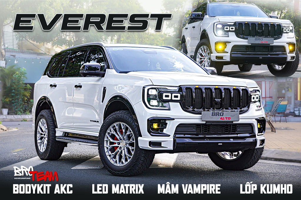 Ford Everest Titanium độ ngoại thất đẹp, chất và đầy uy lực