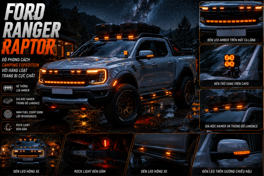 Ford Ranger Raptor Độ Phong Cách Camping Expedition Với Hàng Loạt Trang Bị Cực Chất