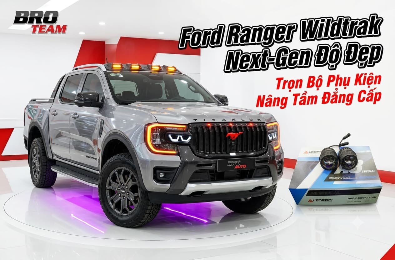 Ford Ranger Wildtrak Next-Gen Độ Đẹp : Trọn Bộ Phụ Kiện Nâng Tầm Đẳng Cấp