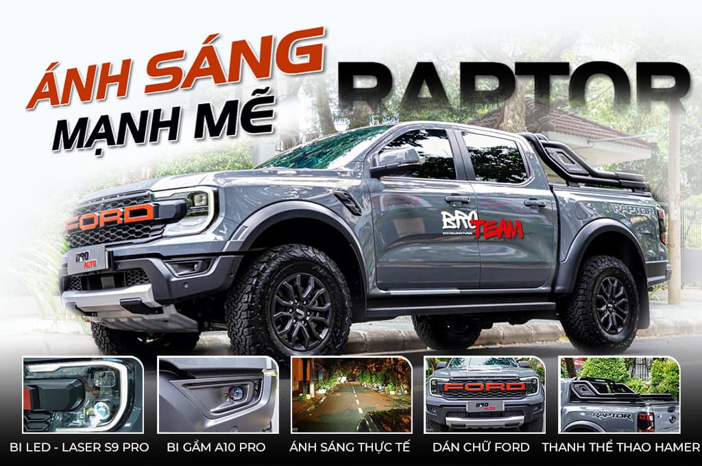 Ford Ranger Raptor Độ Nhẹ Ngoại Thất Tăng Cường Phong Cách Và Hiệu Suất