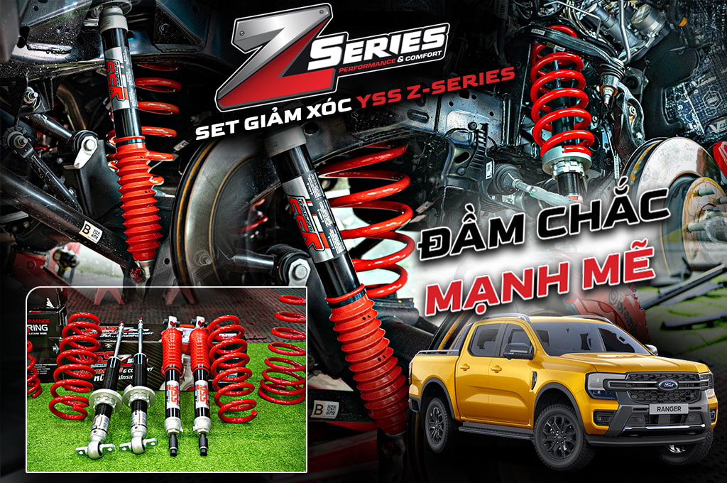 Giảm xóc Ford Ranger với YSS Z-Series : Chắc tay, êm ái, kiểm soát tuyệt đối