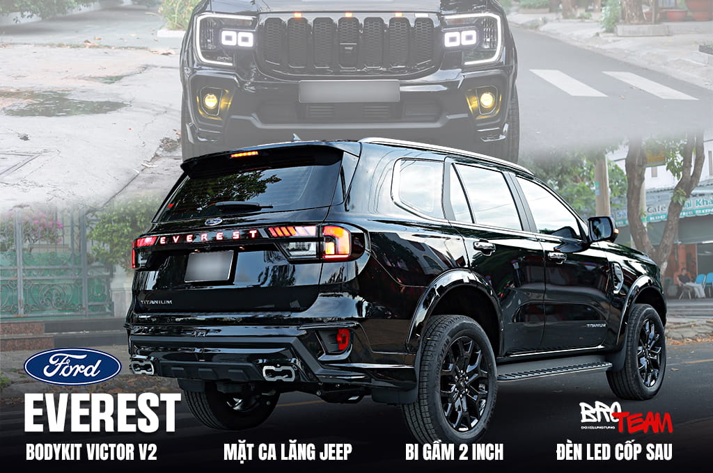 Gói Độ Ford Everest Nhẹ: Phong Cách - Đẹp – Gọn – Hiệu Quả