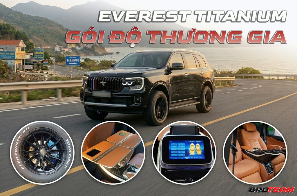 Gói độ Ford Everest Titanium 2026 chuẩn thương gia – lột xác đẳng cấp từ trong ra ngoài