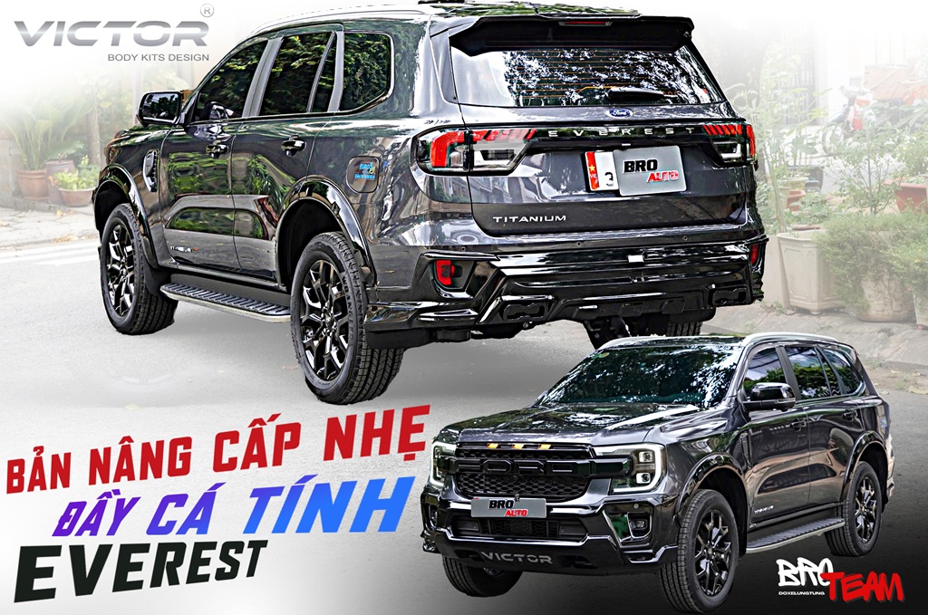 Gói Độ Ngoại Hình Everest Nhẹ: Phong Cách Thể Thao Dòng SUV Huyền Thoại