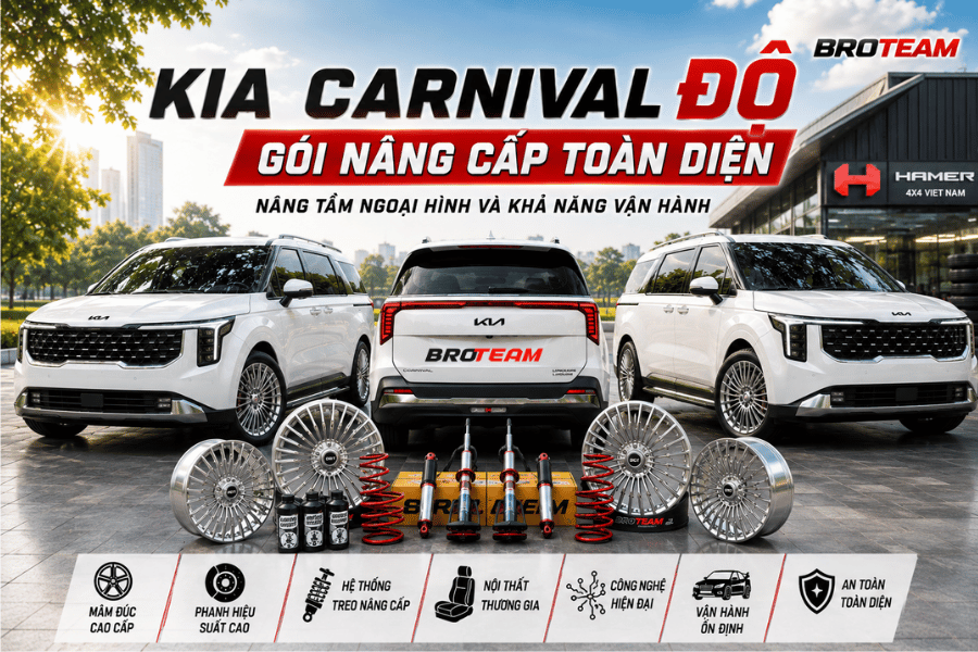 Kia Carnival Độ Gói Nâng Cấp Toàn Diện – Nâng Tầm Ngoại Hình Và Khả Năng Vận Hành