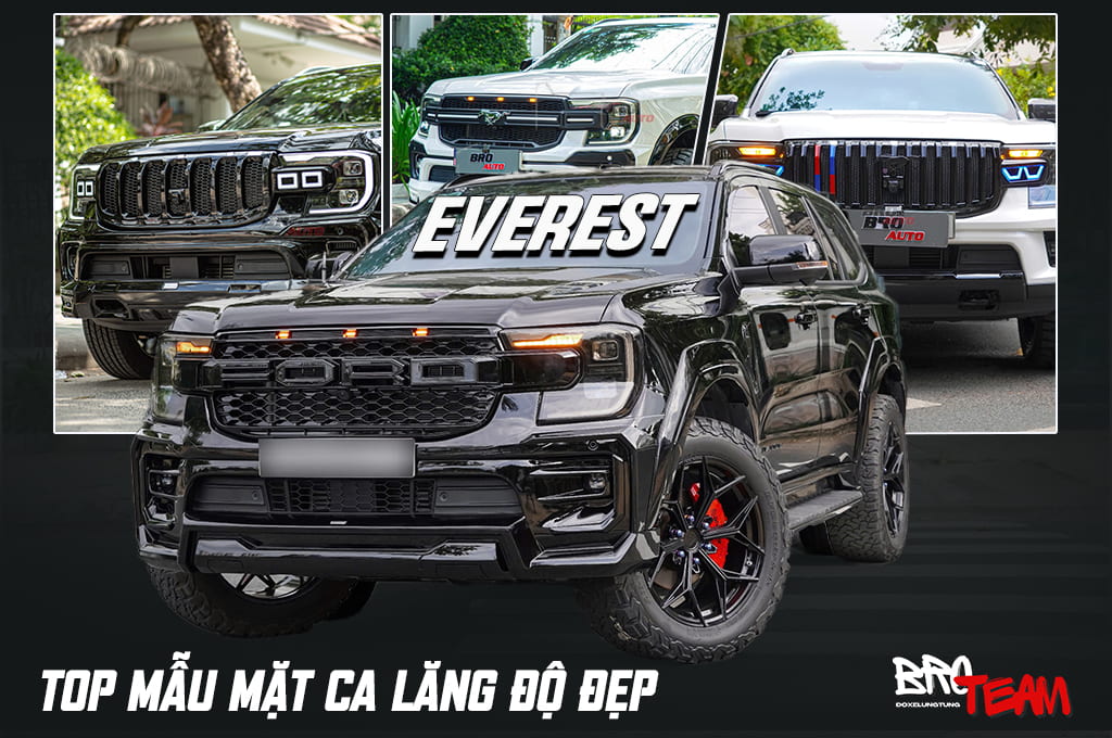 Top mẫu mặt ca lăng độ đẹp cho Ford Everest đáng lắp nhất