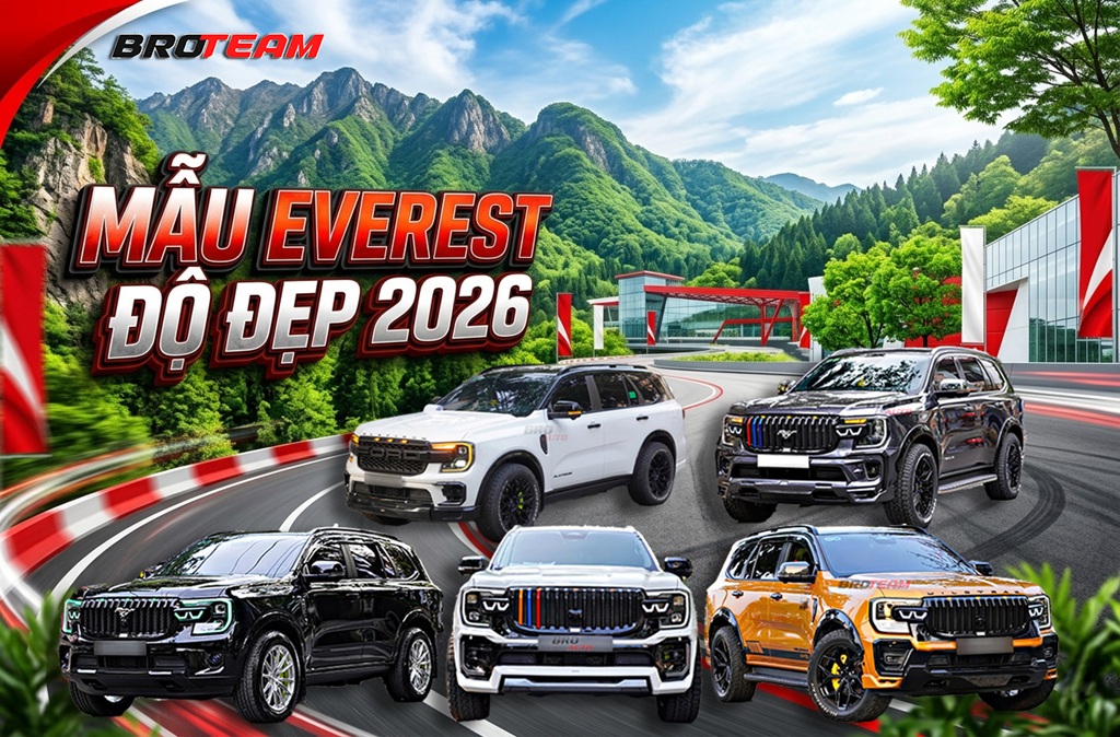 Top 5+ mẫu Ford Everest độ đẹp 2026 – Chuẩn xu hướng độ xe SUV