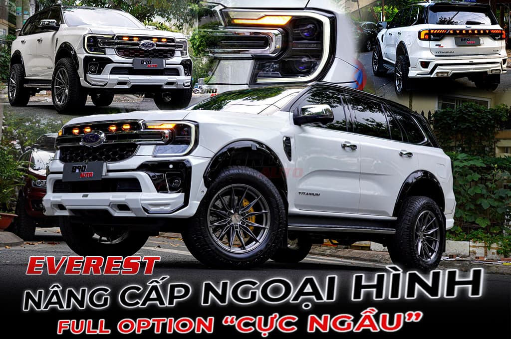 Nâng cấp ngoại hình cho xe Ford Everest mạnh mẽ hơn, cá tính hơn