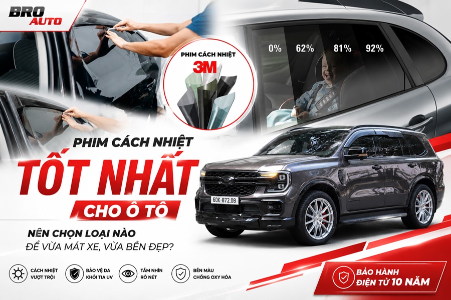 Phim Cách Nhiệt Tốt Nhất Cho Ô Tô: Nên Chọn Loại Nào Để Vừa Mát Xe, Vừa Bền Đẹp?