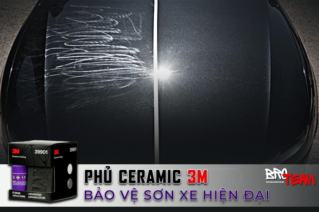 Phủ ceramic 3M cho xe ô tô – Giải pháp bảo vệ sơn xe hiện đại