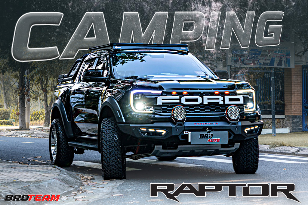 Raptor độ Camping thực thụ đúng chất khám phá của dân mê phượt