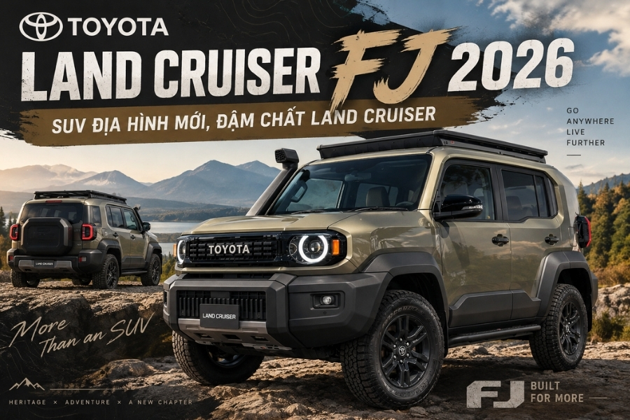 Toyota Land Cruiser FJ 2026 – SUV địa hình mới, đậm chất Land Cruiser
