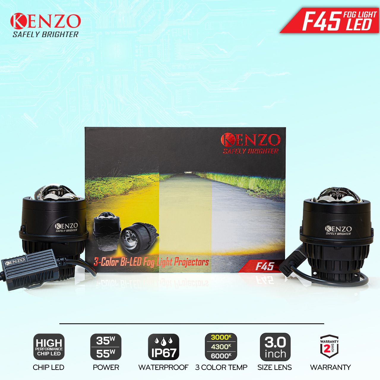Bi led gầm Kenzo F45