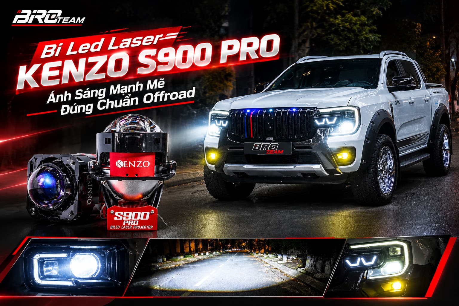 Bi Led Laser Kenzo S900 Pro