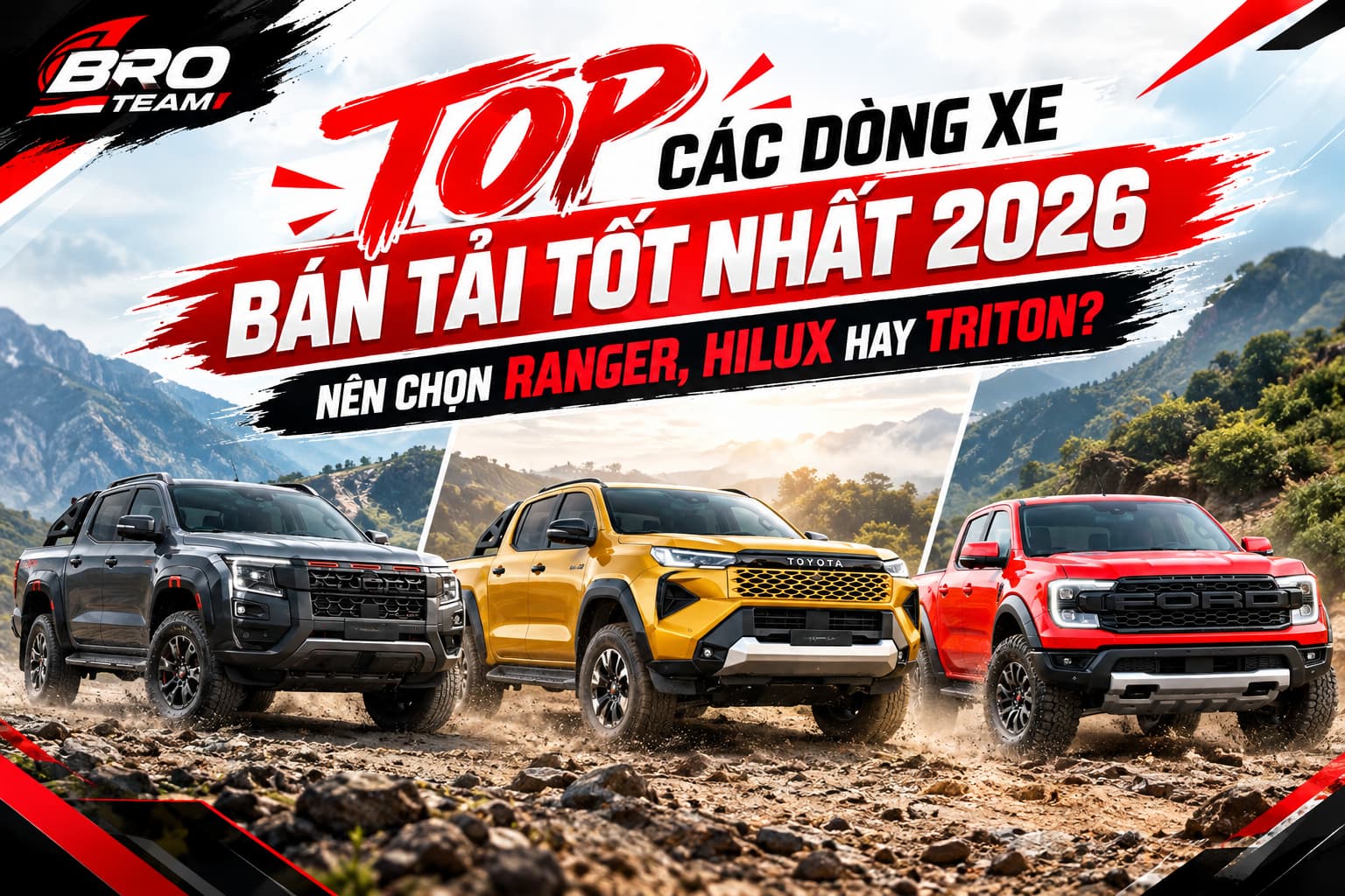 Các mẫu xe bán tải đáng mua nhất