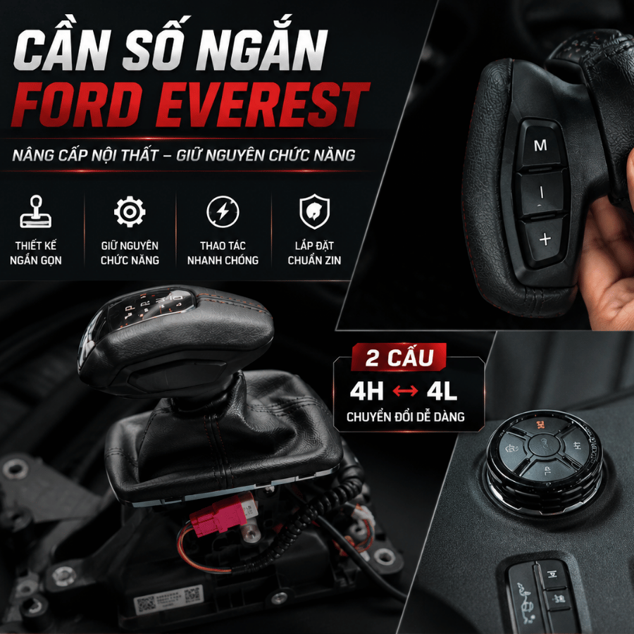 Cần Số Ngắn Ford Everest - Tổng Quan New Version