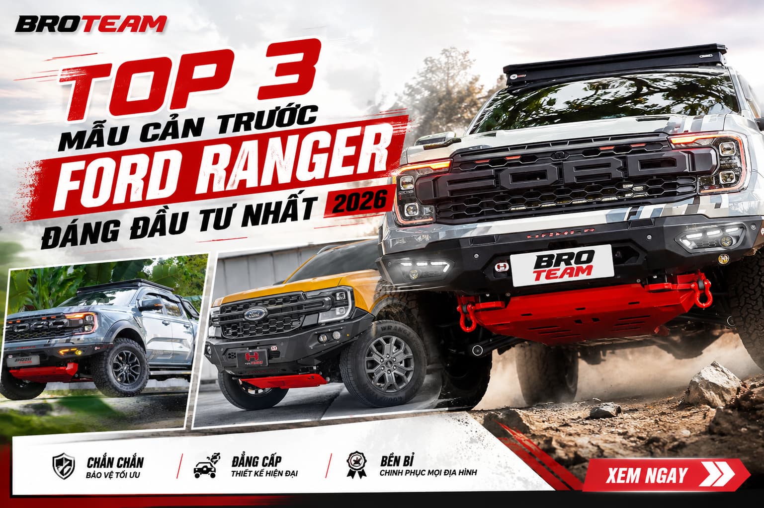Độ Cản Trước Ford Ranger