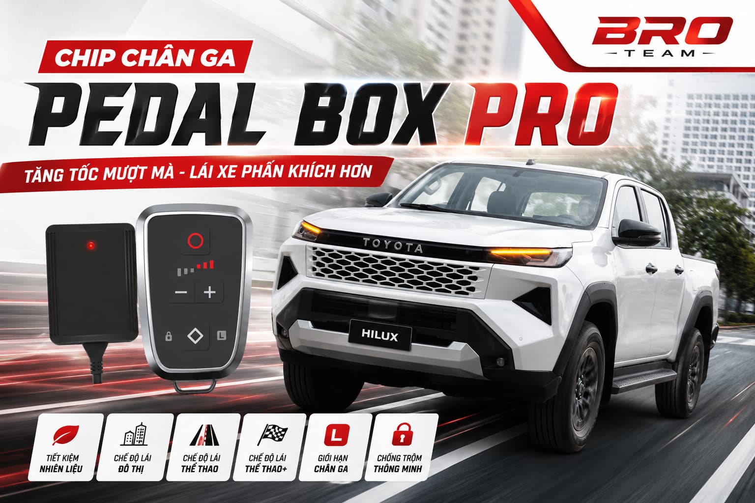 Chip Chân Ga Pedal Box Pro