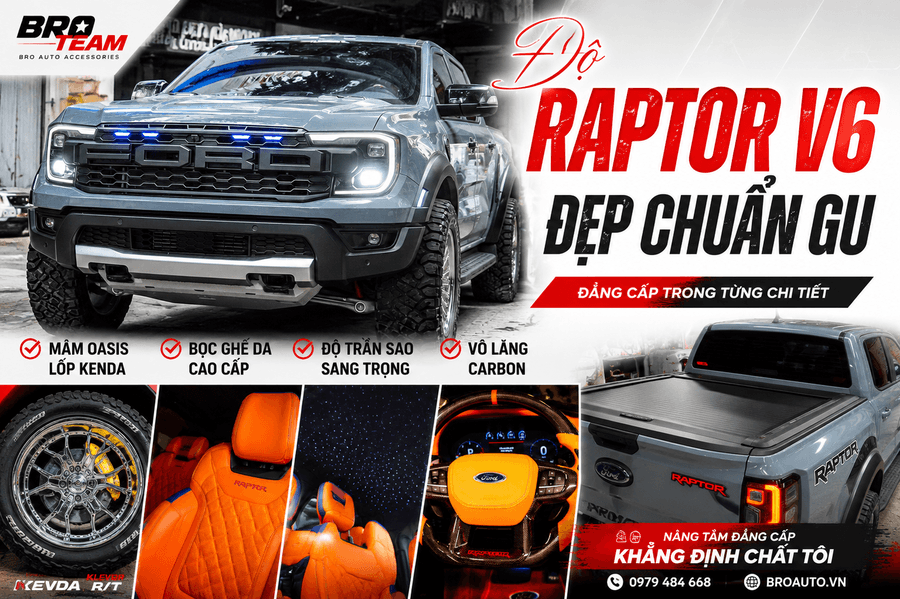 Độ Phụ Kiện Ngoại Thất Và Off-Road Cho Raptor V6