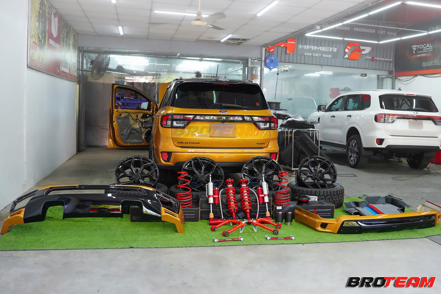 Nâng cấp phuộc Profender Ford Everest