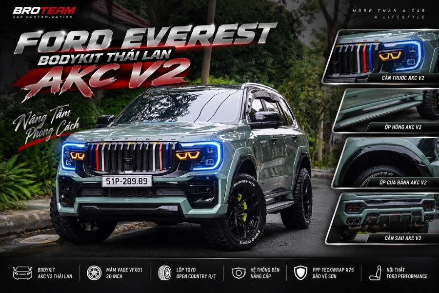 Bodykit Thái Lan AKC V2 Cho Ford Everest