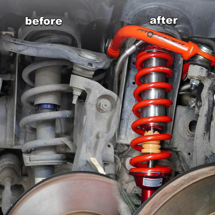 nâng cấp phuộc Profender Ford Everest