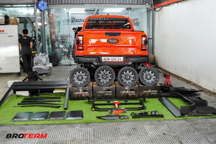 Chi tiết gói nâng cấp full combo xe Ford Raptor cam