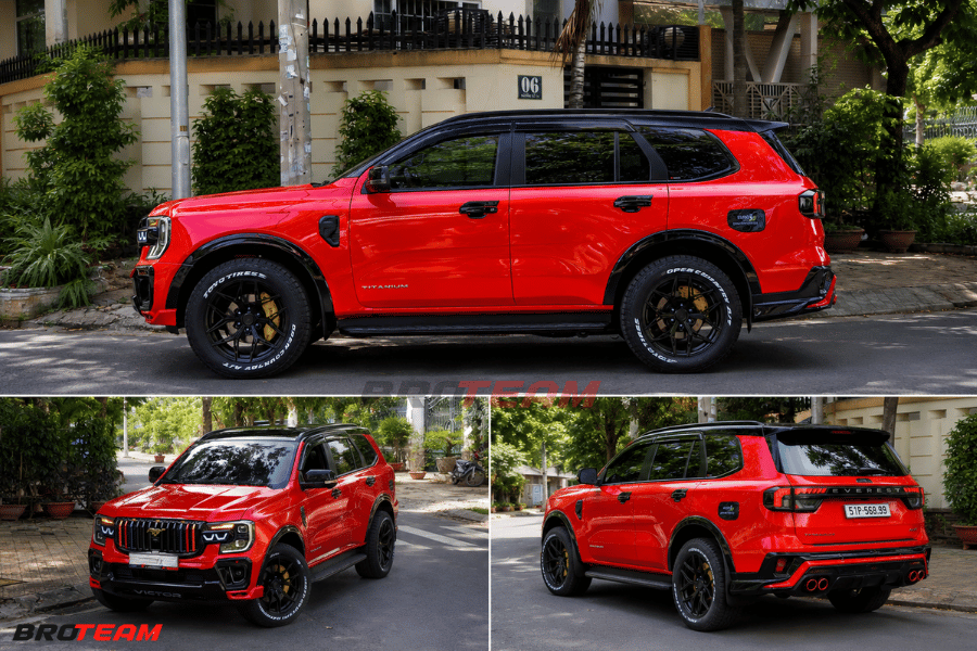 Ford Everest sơn đen nóc xe tạo điểm nhấn nổi bật