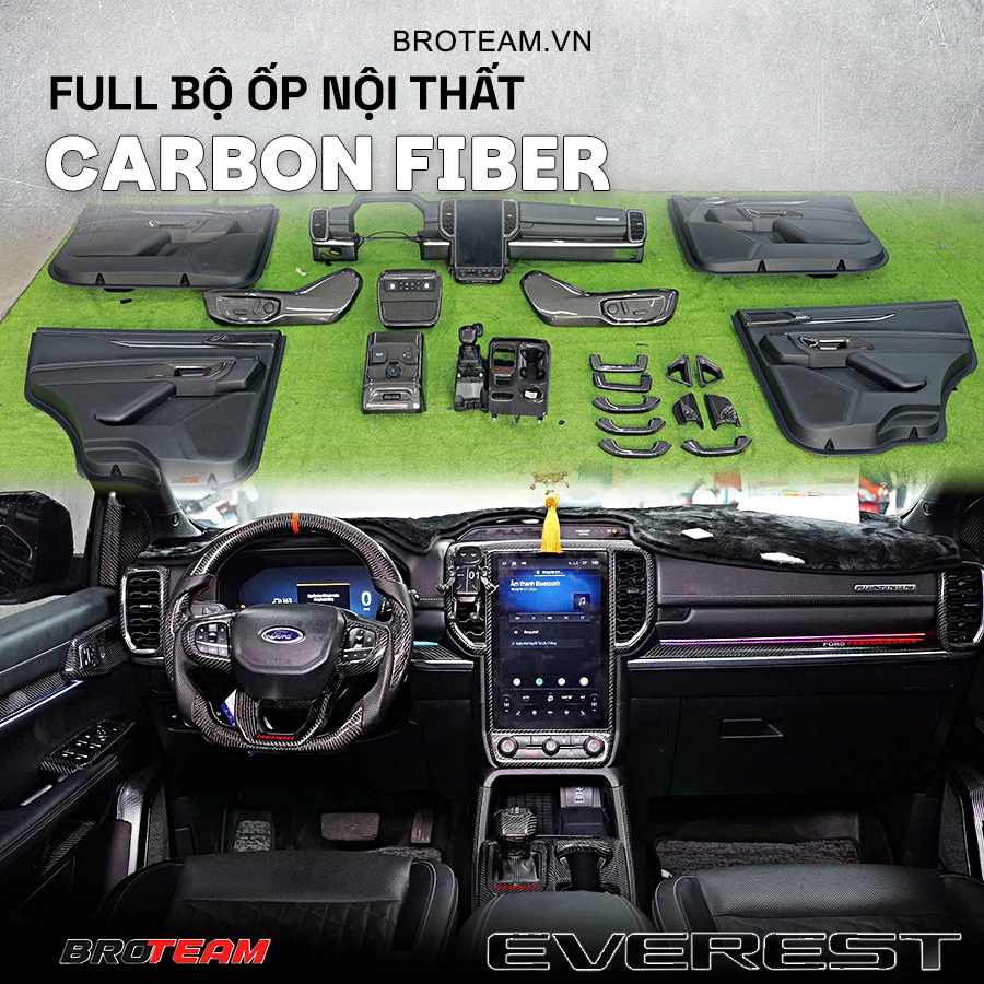 Ốp cacbon nội thất Fiber