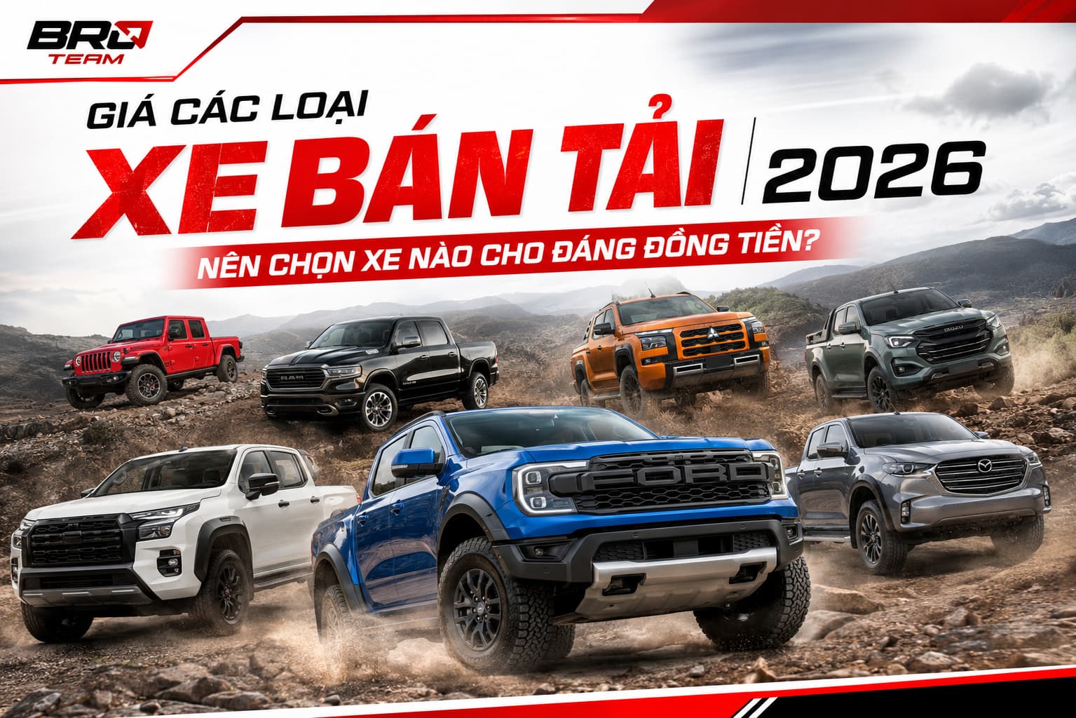 giá các loại xe bán tải