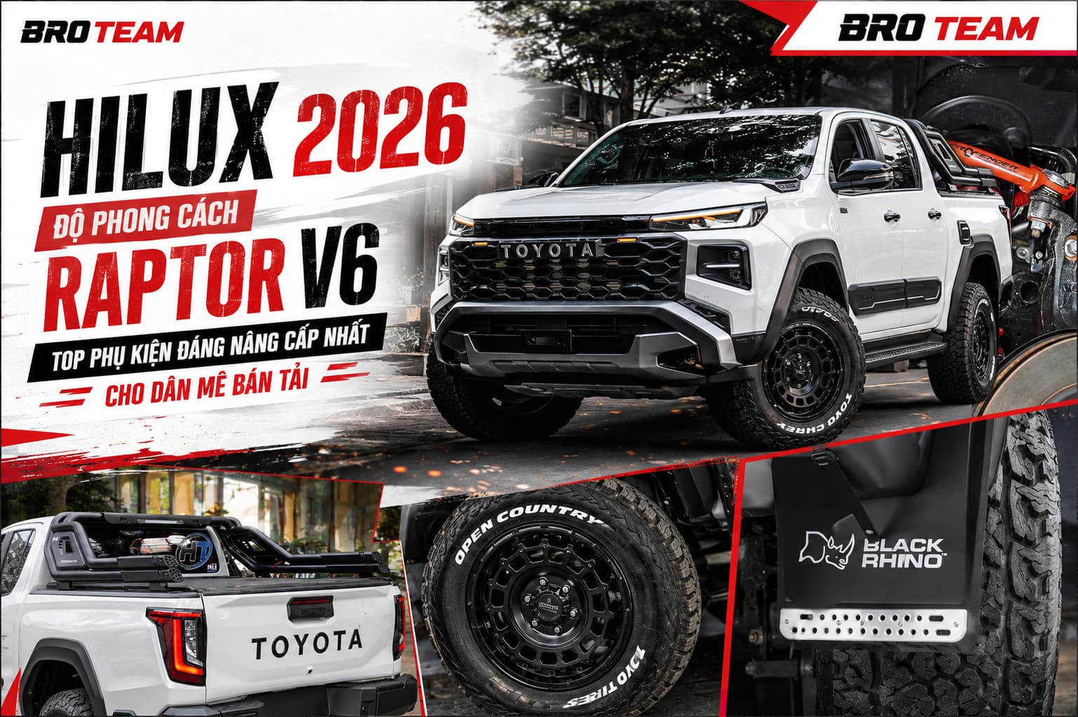 Hilux 2026 độ phong cách Raptor V6