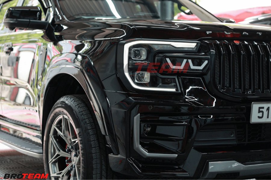 Đèn led chữ C và led định vị Dayligh F150 xe Ford Everest
