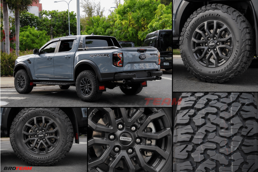 Mâm Ranger Raptor 17 inch kết hợp cùng Lốp BFGoodrich All-Terrain KO2 285/70R17